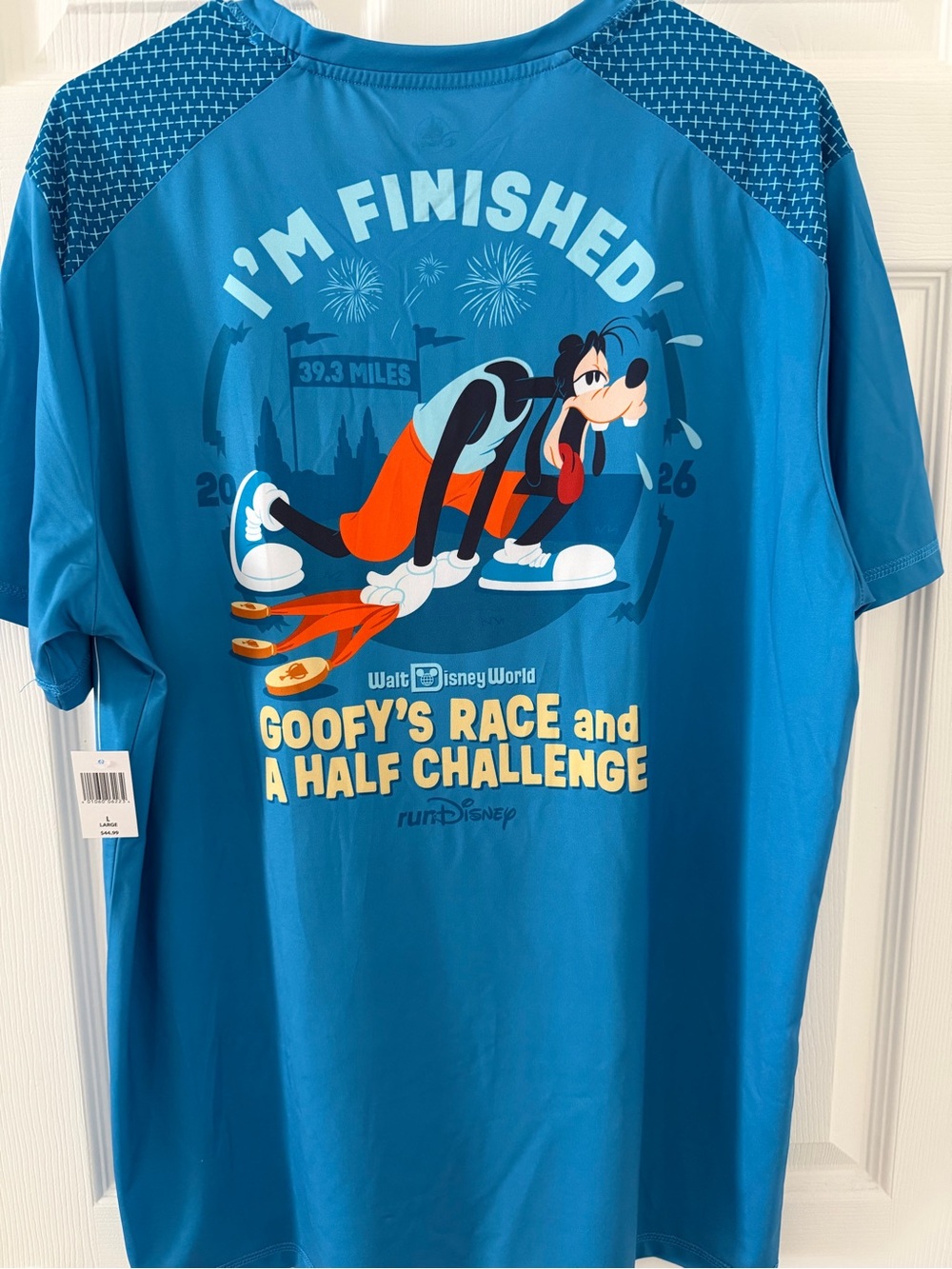 NWT 2026 RunDisney Marathon Weekend Goofy Challenge Performance Shirt Large